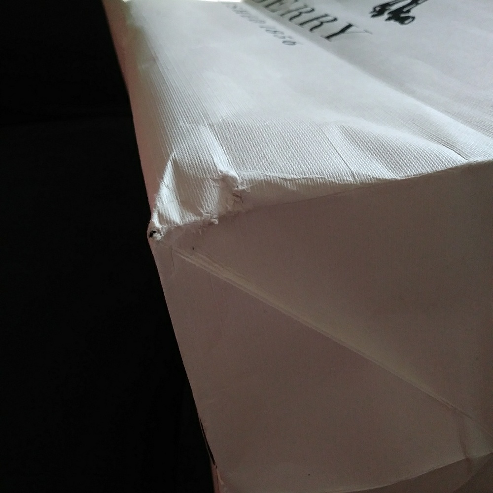 21" long cream BURBERRY shopping bag - Picture 4 of 6